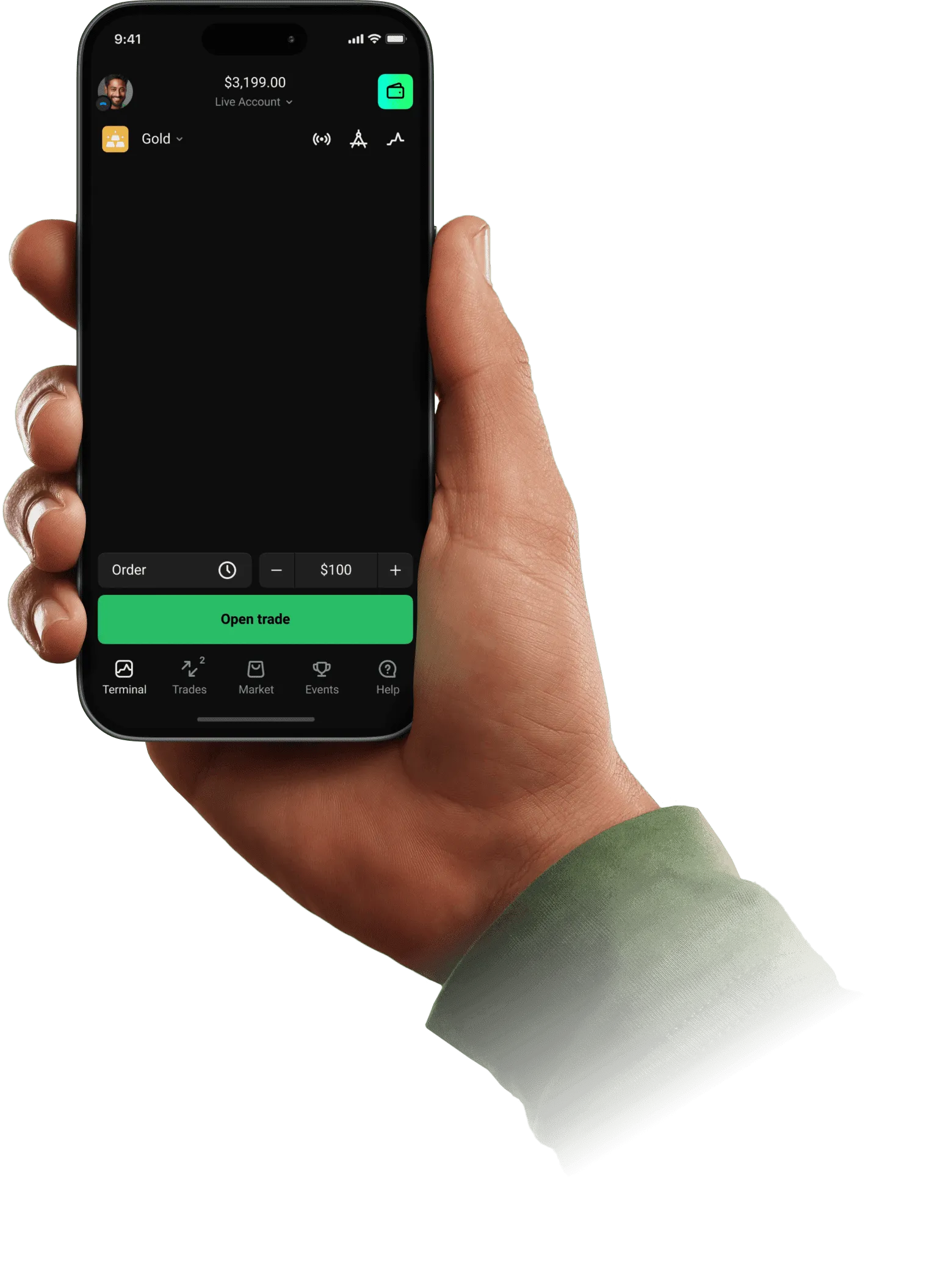 Hand with phone